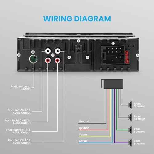 Pyle 300W Bluetooth Marine Stereo Receiver - Single DIN In-Dash AM/FM Radio with USB/SD - AUX - MP3 - Built-in Mic - EQ - Wireless Music Streaming - Remote - 12V - PLMRM29BT