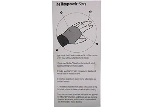 Support Gloves for Hands and Wrists - Medium, Ergonomic, Nylon & Spandex