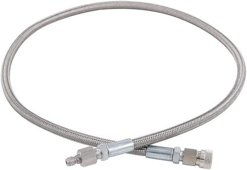 TUXING 4500Psi Pcp Paintball Airsoft Fill Whip Hose Extension,36inch Stainless Steel Air Filling Station Charging System with 8mm Male and Female Qick Plug