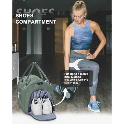 Gym Bag Womens,Travel Duffel Carry on Bag Sport Tote Bag Weekend Overnight Bag