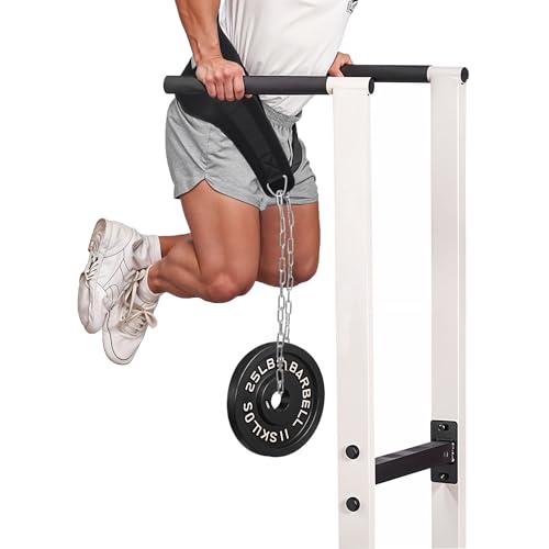 Weighted Dip Belt with Chain for Strength Training Men Women Gym Equipment