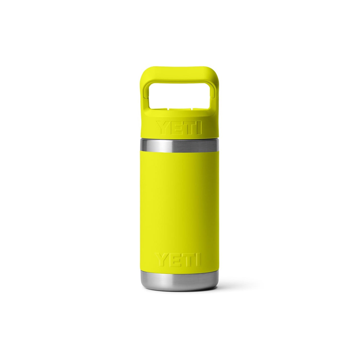 YETI Rambler Jr. 12 oz Kids Bottle, with Straw Cap, Firefly Yellow
