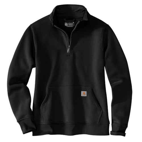 Carhartt Women's Relaxed Fit Midweight Quarter-Zip Mock-Neck Sweatshirt