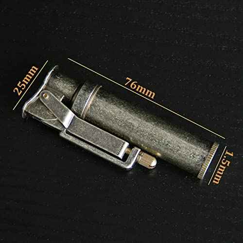 Kerosene Trench Lighter Vintage Metal Portable Refillable Lighter Bronze