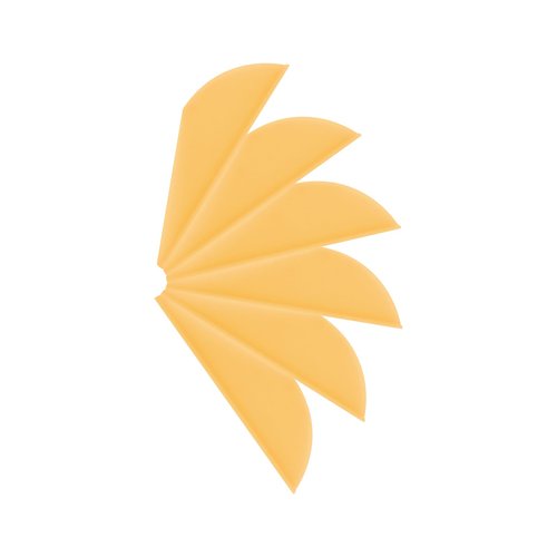 Arrows Vanes 2 inch Plastic Arrow Vane TPU Fletchings for DIY Arrow Archery Bow Yellow 50PK