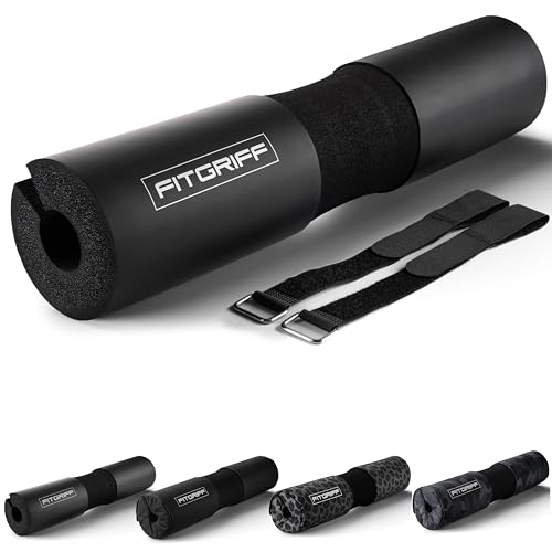 Barbell Hip Thrust Pad for Weightlifting - Fits Olympic & Standard Bars, Comfort Cushion for Squats & Glute Bridges