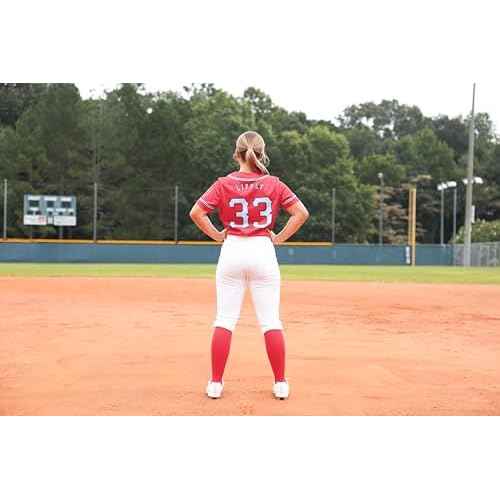 Mizuno Women's Belted Stretch Fastpitch Softball Pant, White, Small