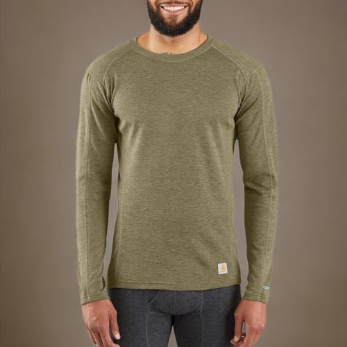 Carhartt Men's MBL131 Base Force¢ç Midweight Base Layer Poly-Wool Crew