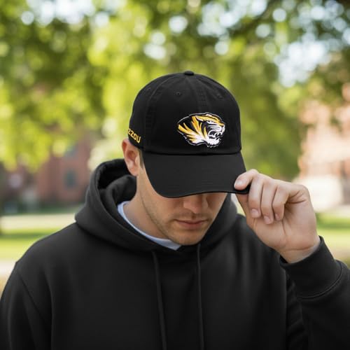 University of Missouri Embroidered Baseball Hat - Black