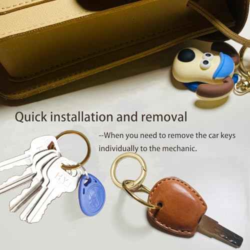 Round Carabiner Circle Clips Rings with Quick Release Key Ring Keychain Clips for Accessory & Keychain (16Silver)
