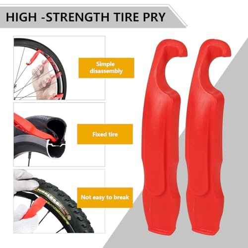80pcs Bike Tire Repair Kit, Self-Adhesive Bike Tire Patch Kit, Bike Tool Kit with Portable Storage Box and Valve Converter, Bike Repair Kit for Mountain Bikes, Commuter Bikes, Motorcycles