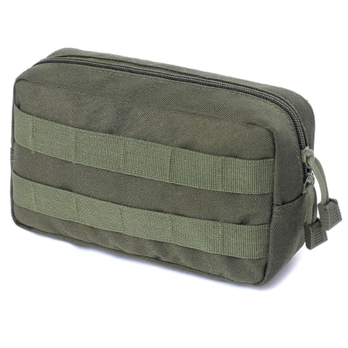 Green Tactical Molle Pouch Admin EDC Gear Utility Waist Bag for Small Tools