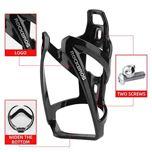 ROCKBROS Bike Water Bottle Holder Ultra-Light Bicycle Bottle Cages with Screws Tool, Universal Bike Cup Holder Rack for Road MTB Bikes¡¦
