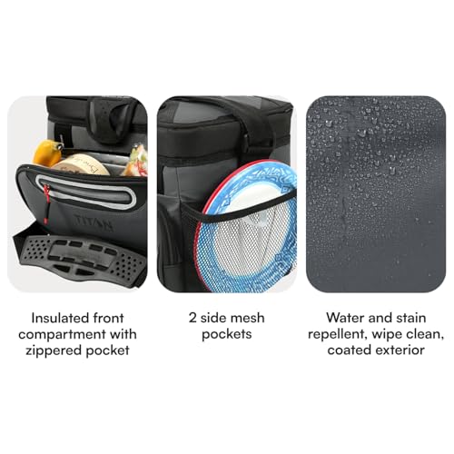 Titan Zipperless HardBody Cooler 9 Can Sharkskin Gray - Keeps Ice 2 Days