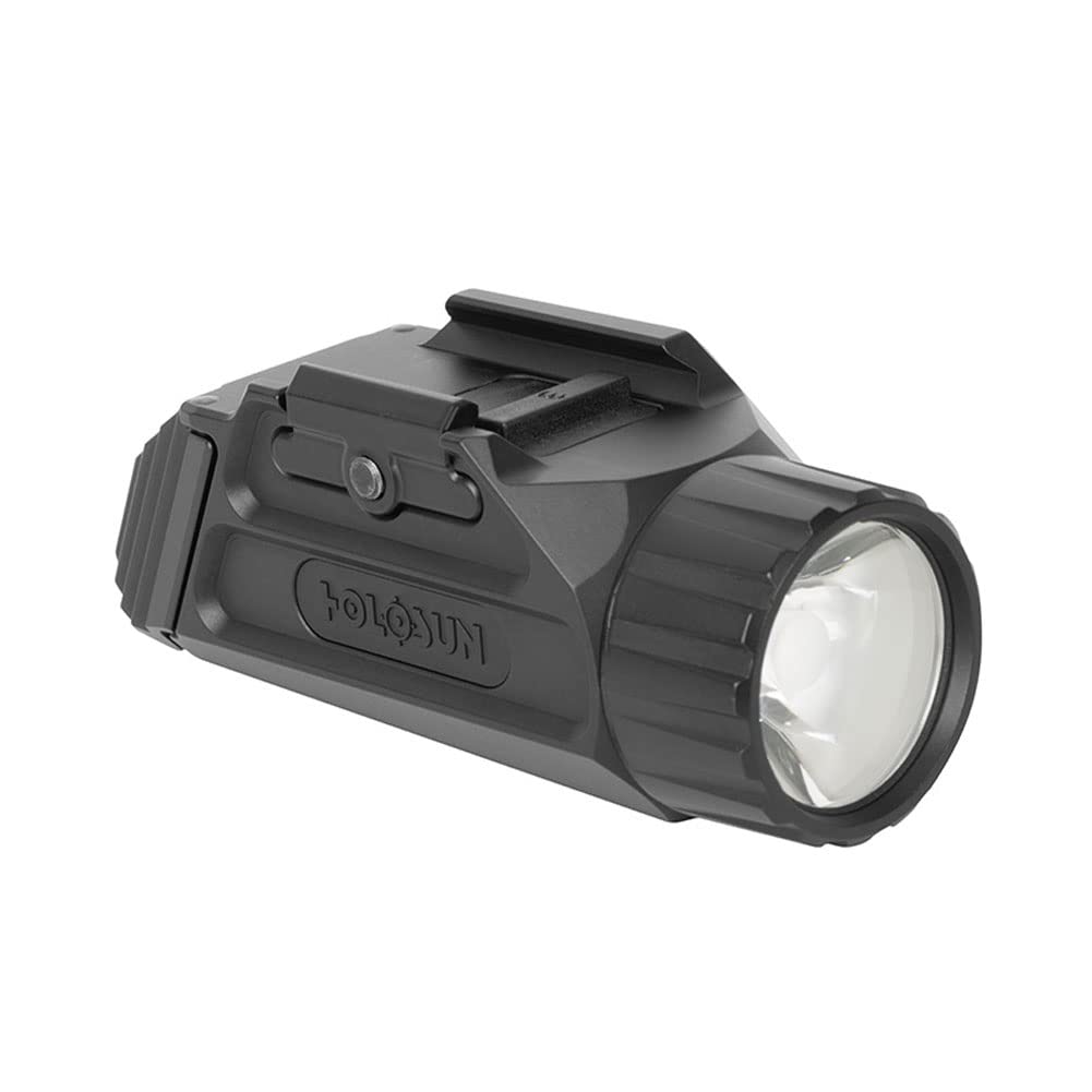 HOLOSUN P.ID-HC - High Candela Pistol Light, 800 Lumen Weapon Light with 42,000 Candela Output, Magnetic USB Charging, Rechargeable, IPX8 Waterproof, Aluminum Housing