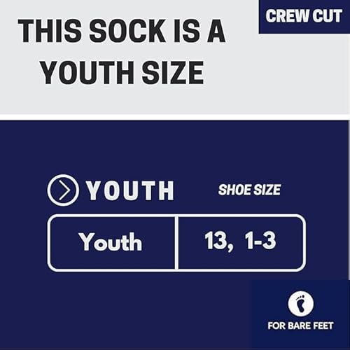 For Bare Feet SAVANNAH BANANAS MVP Crew Sock Team Colors YOUTH
