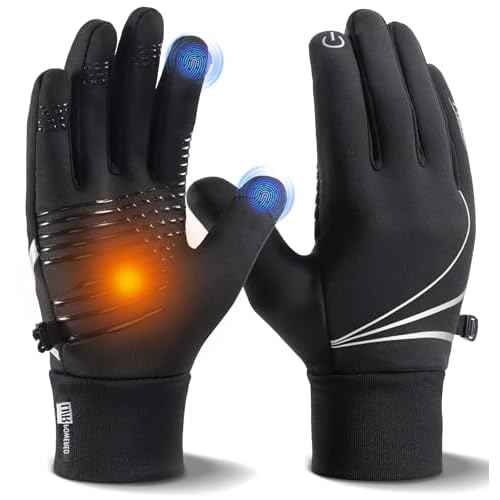 Winter Gloves Men Women, Warm Thermal Windproof Touchscreen Non-Slip,for Cycling Driving Running Hiking