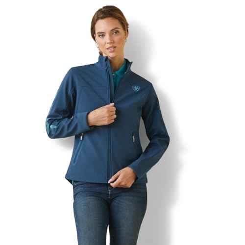 ARIAT New Team Softshell Jacket ? Women¡¯s Wind and Water Resistant Jacket