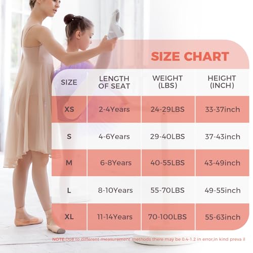 Toddler Ballet Tights for Girls - Dance Leotards & Ballet Outfit, 2 Pack