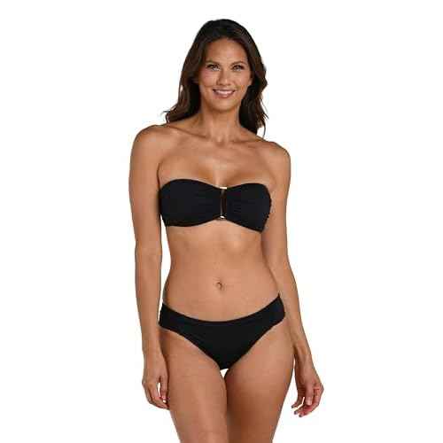 La Blanca Womens Island Goddess Bandeau Slider Swimsuit Top