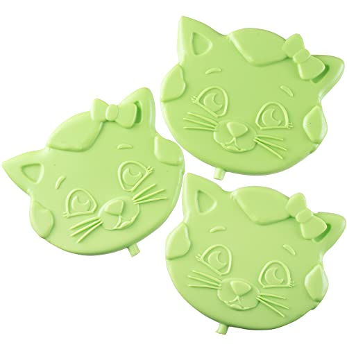 Katerina Kitty Cat Hard Ice Packs Set of 3 - Slim Reusable Cooler Freezer Packs for Kids Lunch