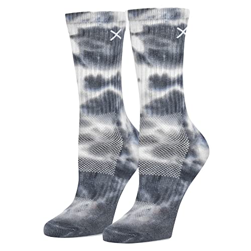 Odd Sox Basix Unisex Tie Dye Crew Socks Large - Storm Pattern