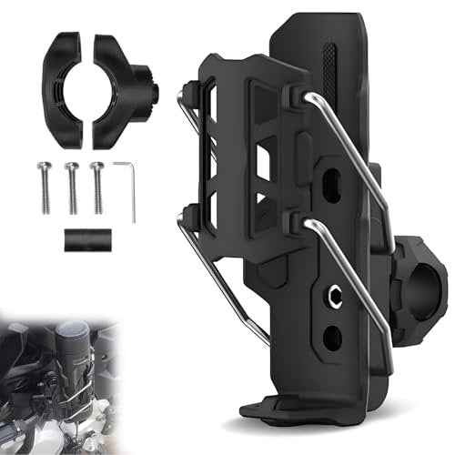 Adaptive Cycling Bottle Holder Motorcycle Water Bottle Holder Bicycle Cup Hold-er for Diameter 2'' - 3'' Cup(Black)