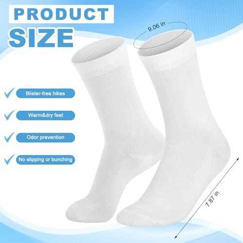 4 Pairs Crew Liner Socks Hiking Liners Ultra-lightweight Warm Winter Socks for Cold Weather Women Men Adult