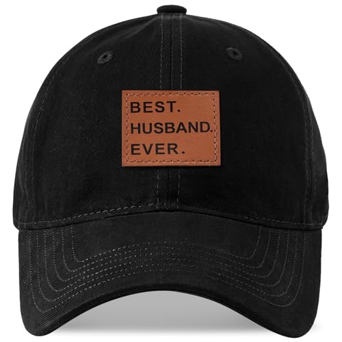 Gifts for Husband Fathers Day Anniversary Husband Gifts from Wife Dad Hat Black