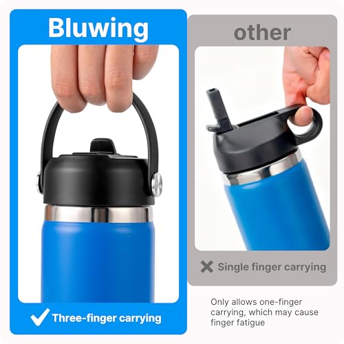 Straw Lid for Hydroflask, Lids with Straw for Hydro Flask 12 16 18 20 32 40 64oz Wide Mouth Water Bottles, Replacement Cap Lid for Hydroflask, BPA Free