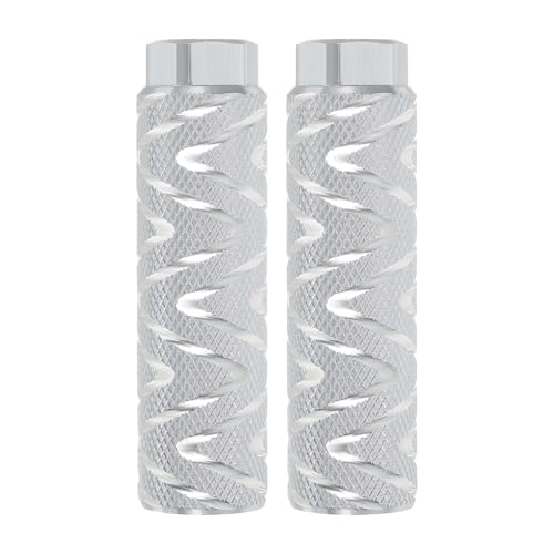 White Bicycle Pegs for BMX Mountain Bikes Aluminum Alloy Anti-Skid Support