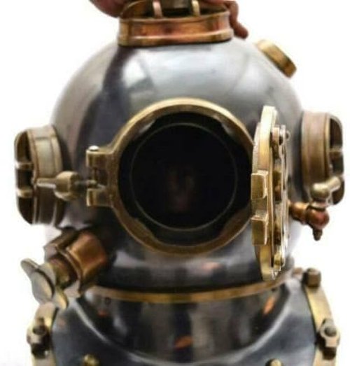 Helmet Diving Navy Divers Deep Sea Mark V Antique Vintage Us Scuba Brass Marine