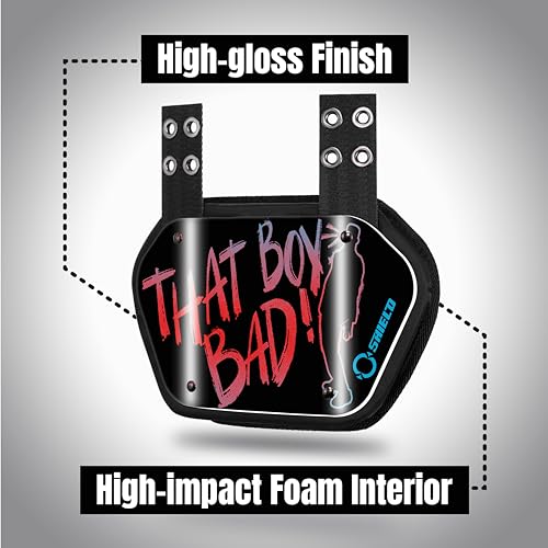 Youth Football Backplate for Shoulder Pads - Expression Series, That Boy Bad