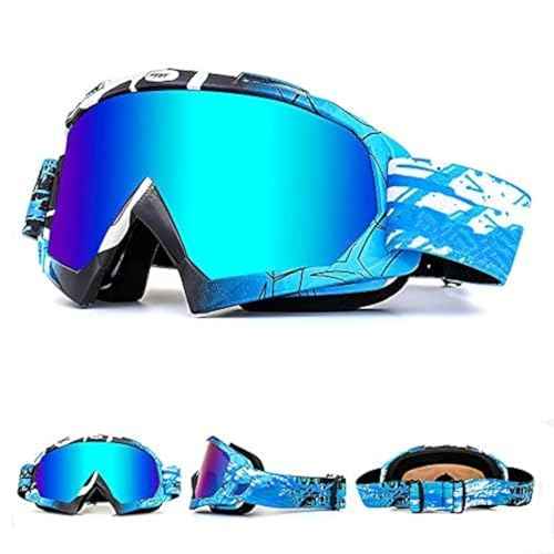 Zsling OTG Ski Snow Goggles, UV Protection Anti Fog Snowboard Goggles for Men Women Youth