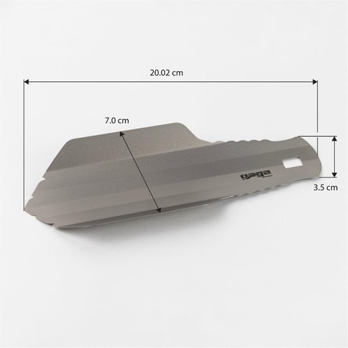 Gagasport Titanium Camping Shovel – Ultralight Compact Hiking Trowel | Survival Gear for Backpacking, Outdoor, Emergency Use | Titanium Mini Shovel for Digging Fire Pits, Latrines & Campsites