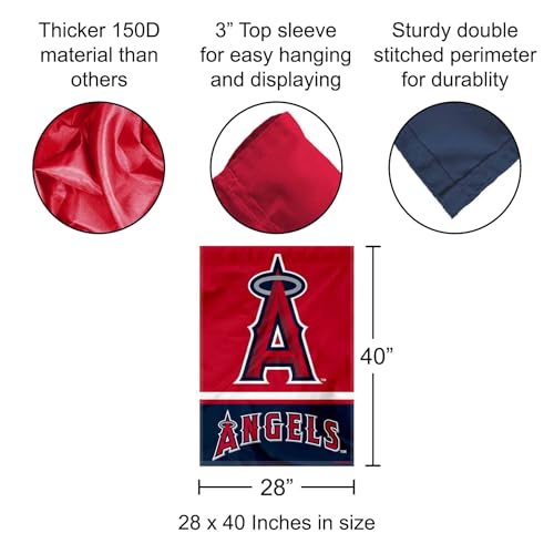 Los Angeles Angels Double Sided House Flag