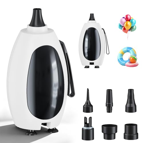 Electric Balloon Pump 3-in-1 Portable Air Inflator Vacuum Pump - White