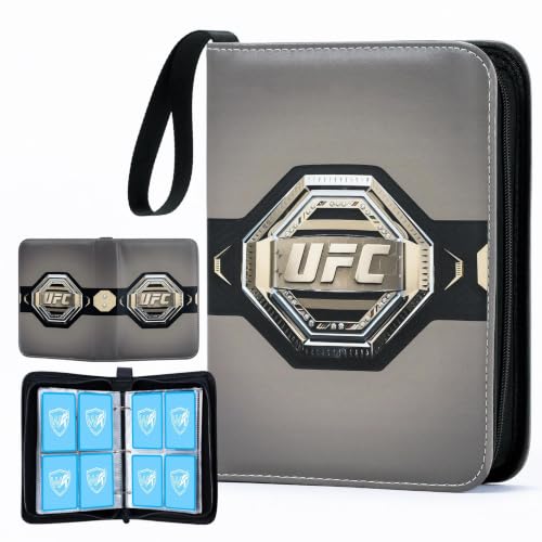 Combat-400 Sports Card Binder - 400 Pocket Waterproof PU Storage Album