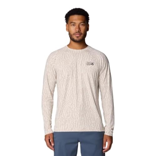 Mountain Hardwear Men's Crater Lake Long Sleeve Crew Shirt for Hiking, Camping, Outdoor Adventures, and Casual Wear