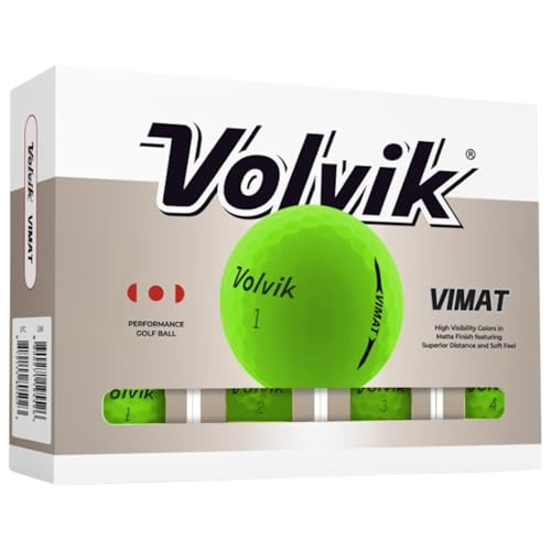 Golf Balls Matte Finish – Vibrant Green, Durable Ionomer Cover, 85 Compression