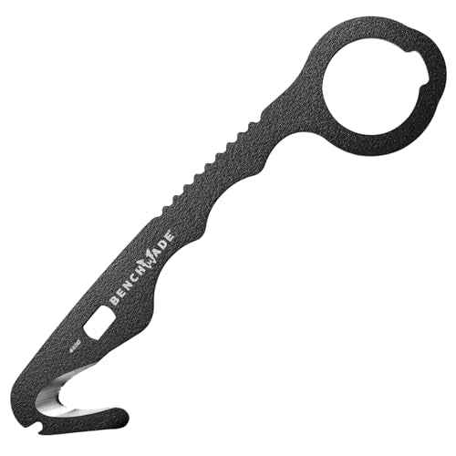 Benchmade - Hook Safety Cutter and O2 Wrench with Black 440C Handle (8 BLKWMED)