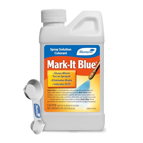 Blue Spray Colorant for Lawn & Garden - 8 oz with Spoon (Variation of THIS listing)