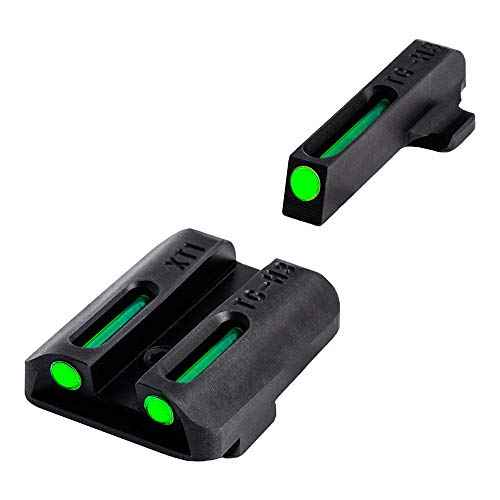 Truglo TFO Tritium & Fiber-Optic Handgun Sight Snag-Resistant Glowing Front & Rear Night Sights, Compatible with Springfield Armory XD Series