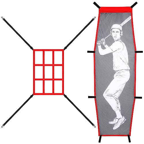 Baseball Pitching Target Dummy Set 2PCS for Training & Practice