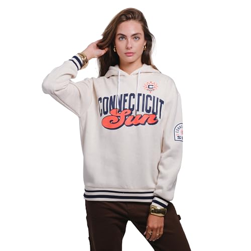Unisex WNBA Kaleido Hoodie Sweatshirt - Connecticut Sun, Medium, Oatmeal Heather