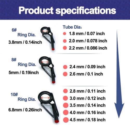 Fishing Rod Tip Repair Kit Stainless Steel Guides Ceramic Rings 30pcs G_30pcs Repair Kit