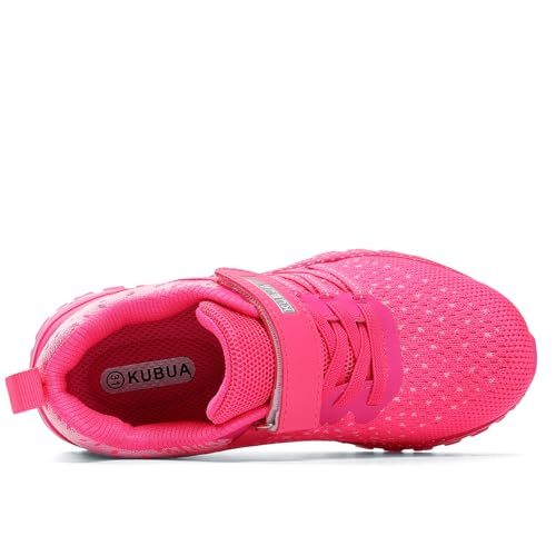 Kids Lightweight Sneakers - Pink Big Kid Boys Girls Tennis Shoes - Variation B