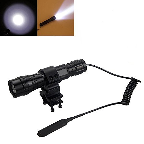 Super Bright Tactical Flashlight WF-501B L2 LED 1200 Lumens with Barrel Mount - Hunting, Camping, Outdoor