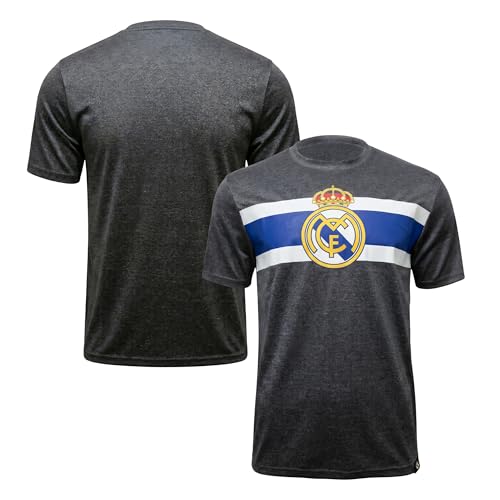 Real Madrid CF Game Day Jersey-Inspired T-Shirt - Unisex Medium Grey
