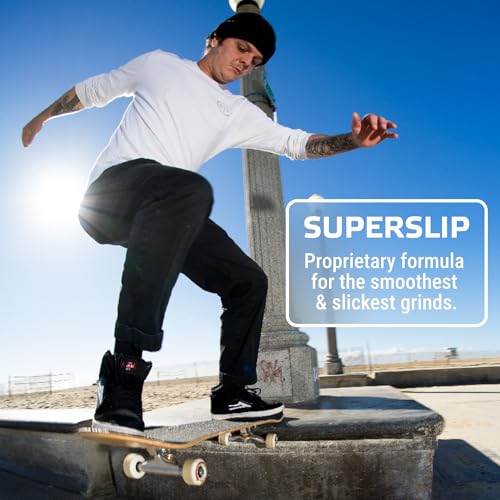 Fireball SuperSlip Pro Skateboard Wax for Rails - Blue Variant for Grinding